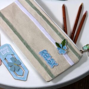 Pochette personnalisable écru - 24x11.5 cm - toile - Artemio
