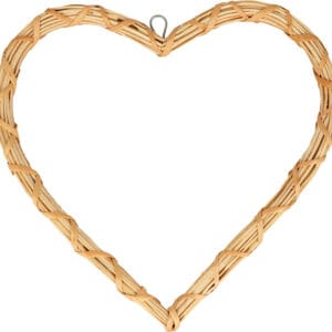 Cœur  30  cm - osier - Artemio