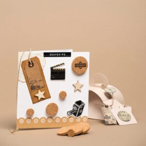 10 feuilles A4 kraft autocollants - Artemio