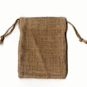4 pochettes personnalisable jute - 9x11.5 cm - toile - Artemio