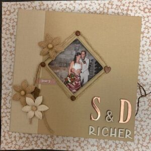 Toile pour reliure beige - 30x30 cm - Artemio