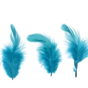 Plumes turquoise 12 cm - Artemio