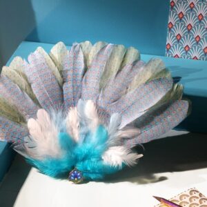 Plumes turquoise 12 cm - Artemio