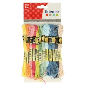 12 fils coton pastel - 8 m - Artemio