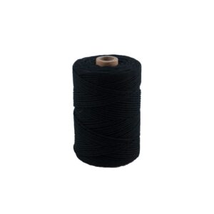 Corde coton noir - 140 m x 1,5 mm - Artemio