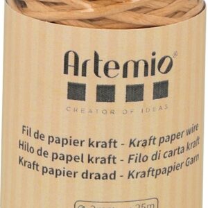 Fil de papier kraft armé - 25 m - Artemio