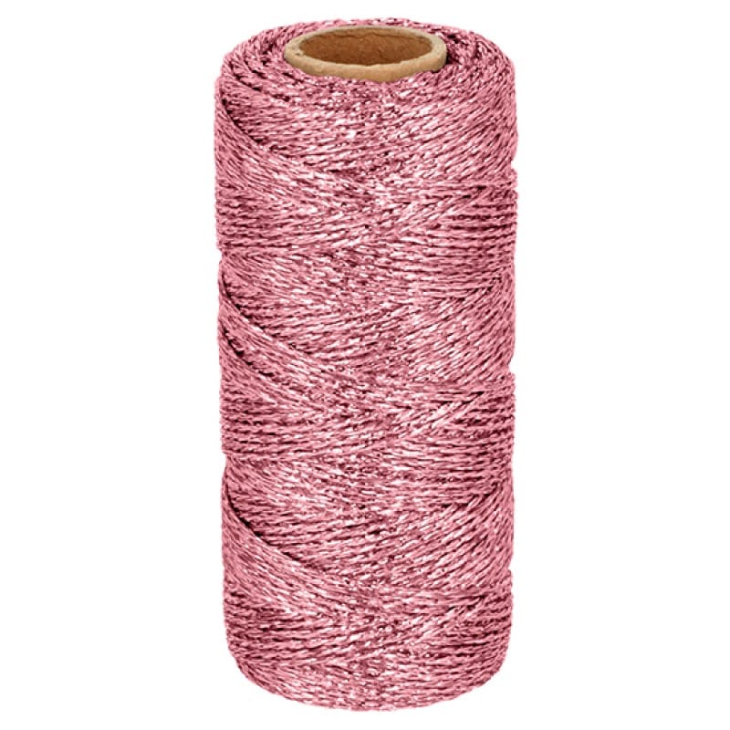 Corde métallique rose 100 m x 1,5 mm - Artemio