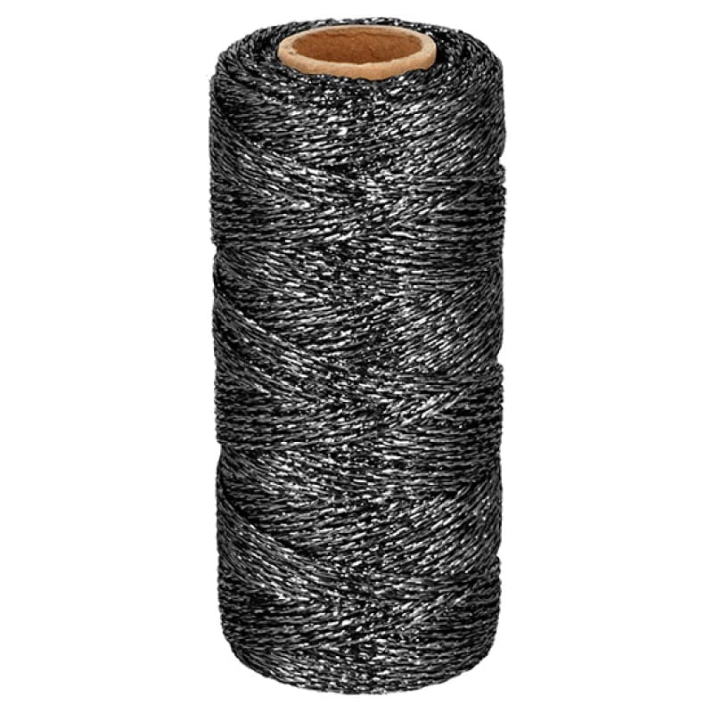 Corde métallique noire 100 m x 1,5 mm - Artemio