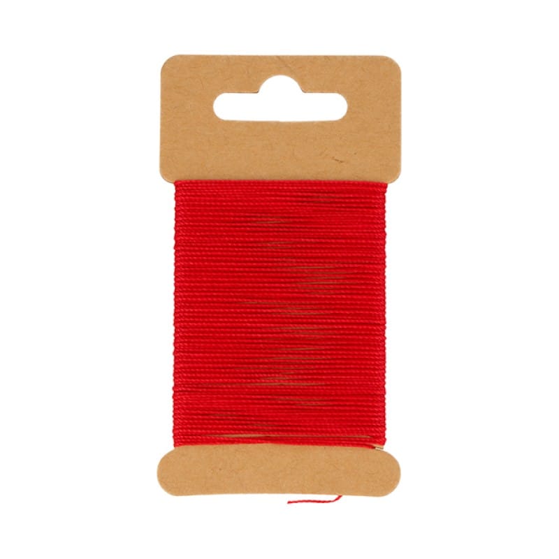 Fil ciré rouge  10 m - Artemio