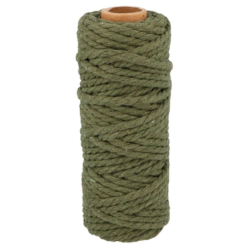 Corde coton vert 25 m x 6 mm  - Artemio