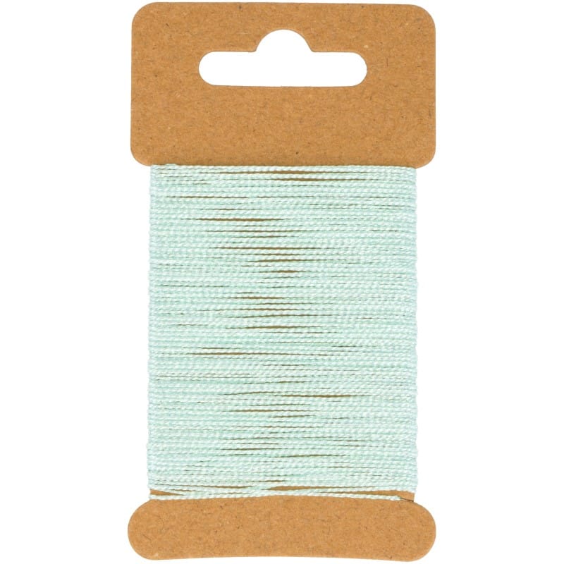 Fil ciré vert pailleté  10 m - Artemio