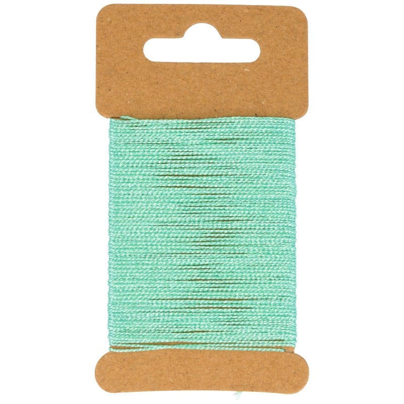 Fil ciré vert pailleté  10 m - Artemio