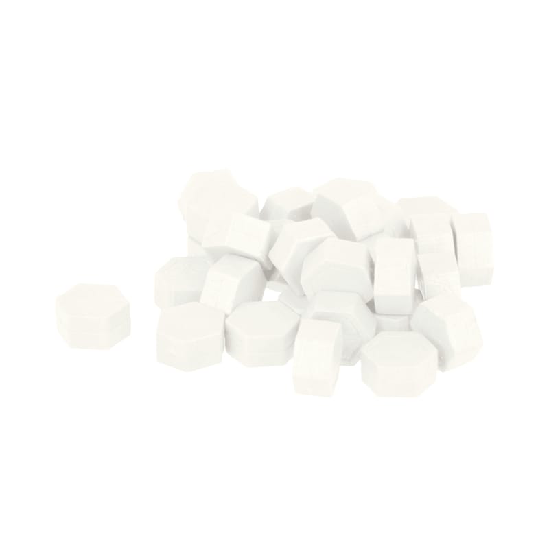 120 perles de cire translucides blanches 30 gr - Artemio