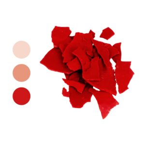 Pastilles de paraffine rouge 5 gr pour bougies - Artemio