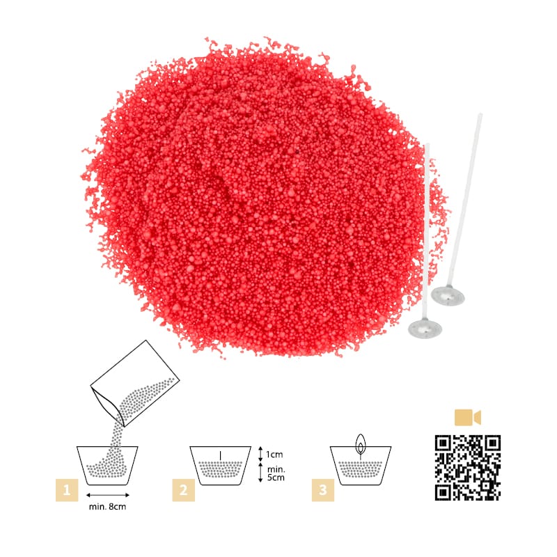 Sable de cire rouge 250 gr - Artemio