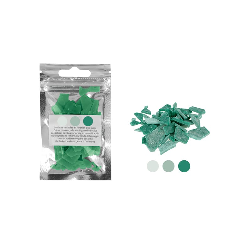Pastilles de paraffine vert 5 gr pour bougies - Artemio