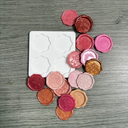 Moule silicone cachet de cire fleur - Artemio