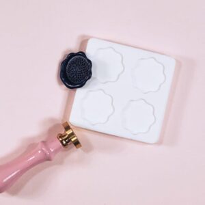 Moule silicone cachet de cire fleur - Artemio