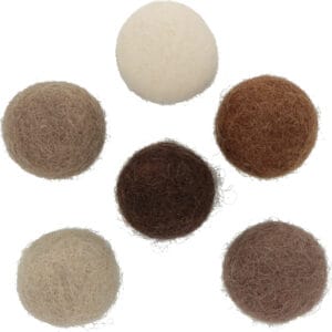 12 pompons en laine feutrée 2,5 cm - Artemio
