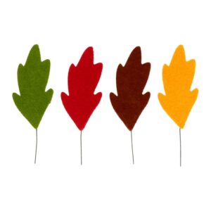 12 silhouettes feuilles feutre 12 cm - Artemio