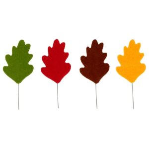 12 silhouettes feuilles feutre 12 cm - Artemio