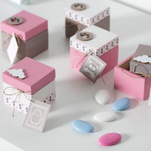 Petit boîte carrée 5x5x5 cm bois - Artemio