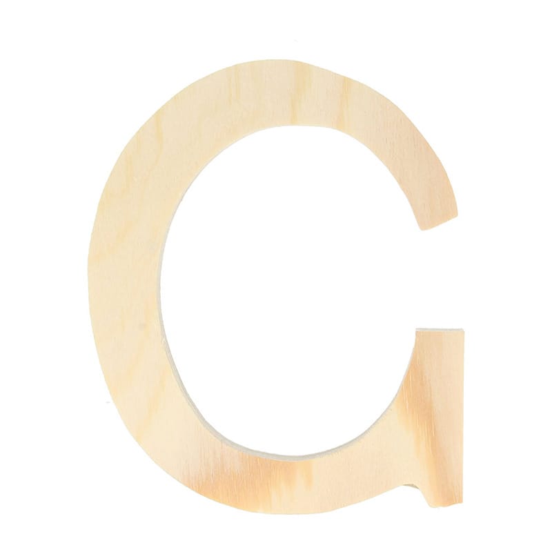 Lettre C - 11.5 cm - bois - Artemio