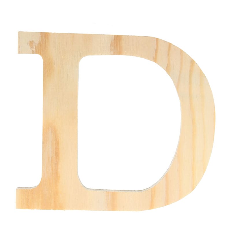 Lettre D - 11.5 cm - bois - Artemio