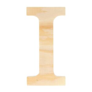 Lettre I - 11.5 cm - bois - Artemio