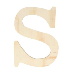 Lettre S - 11.5 cm - bois - Artemio
