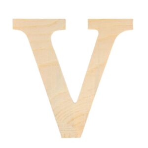 Lettre V - 11.5 cm - bois - Artemio