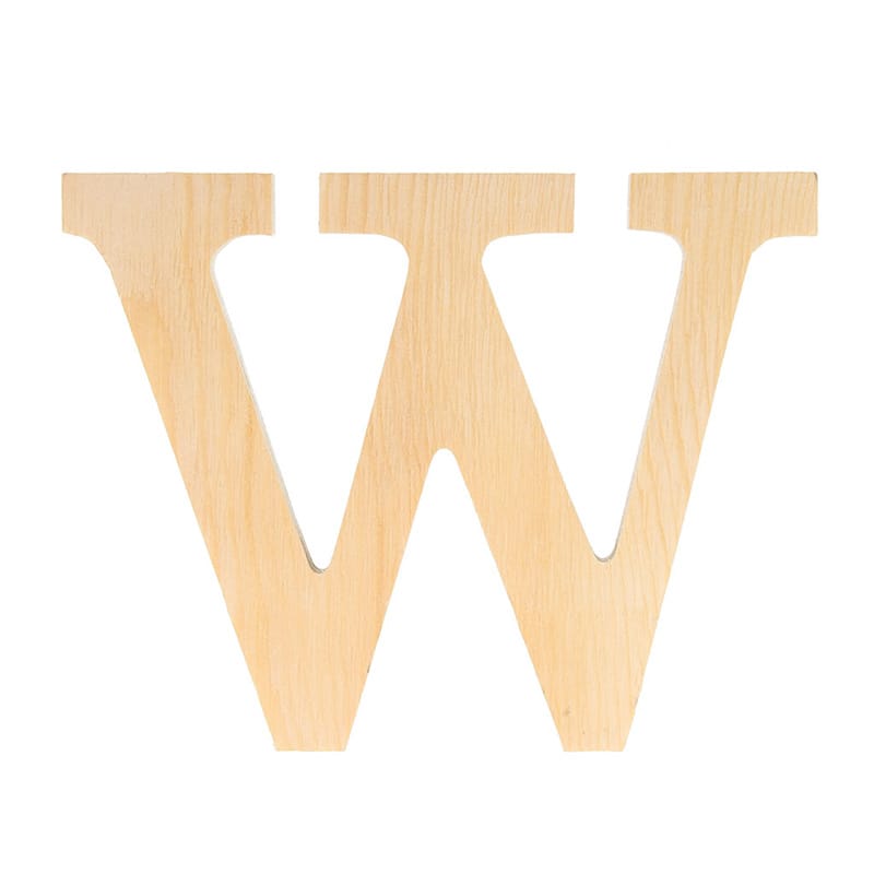 Lettre W - 11.5 cm - bois - Artemio