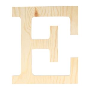 Lettre E - 19 cm - bois - Artemio