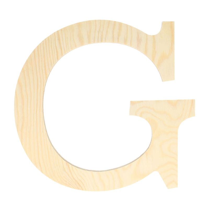 Lettre G - 19 cm - bois - Artemio