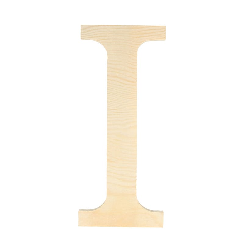 Lettre I - 19 cm - bois - Artemio
