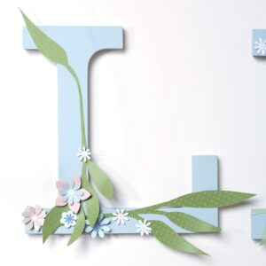 Lettre L - 19 cm - bois - Artemio