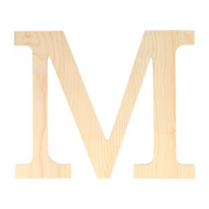 Lettre M - 19 cm - bois - Artemio