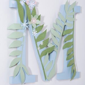 Lettre M - 19 cm - bois - Artemio