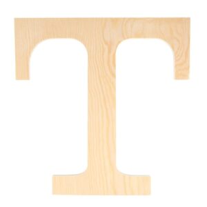 Lettre T - 19 cm - bois - Artemio