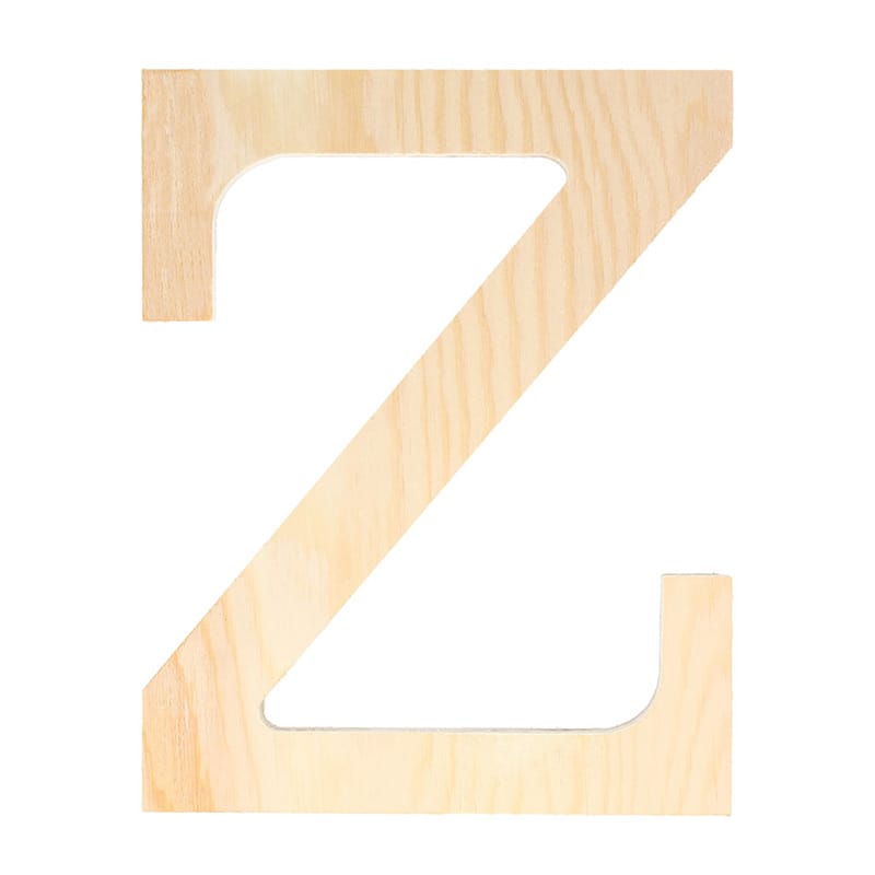 Lettre Z - 19 cm - bois - Artemio