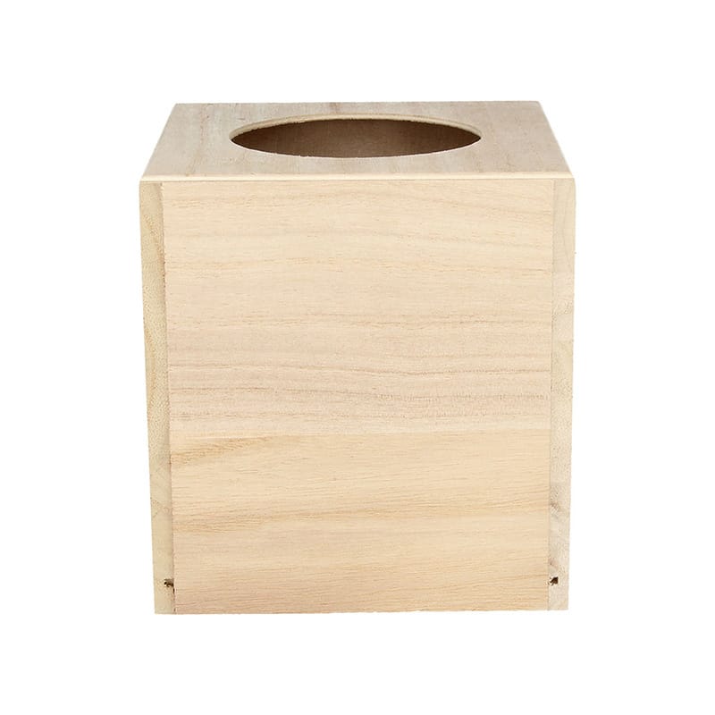 Boîte mouchoirs carrée 14x13x13 cm bois - Artemio