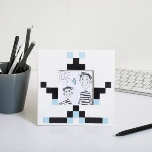 Cadre photo - 14,5x14,5 cm - bois - Artemio