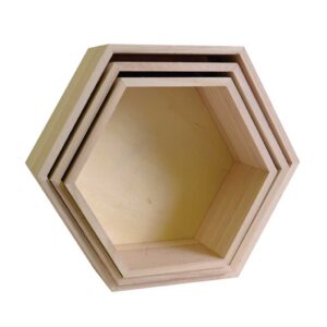 3 étagères murales hexagonales - Artemio