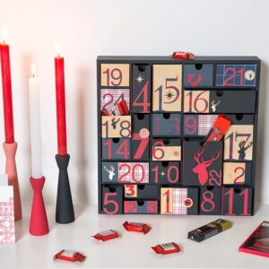 Calendrier de l'Avent carré - 40x40x6,5 cm - Artemio
