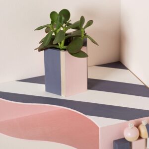 2 pots hexagonaux bois - Artemio