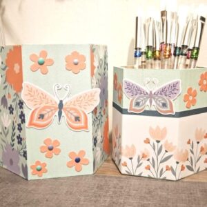 2 pots hexagonaux bois - Artemio