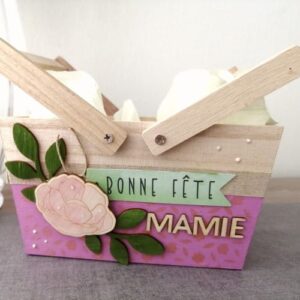 Panier à décorer 16x17x10 cm bois - Artemio