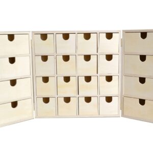 Calendrier de l'Avent ouvrable 55x27,5x6,5 cm - Artemio