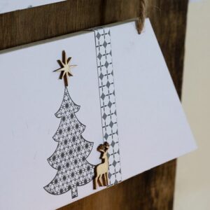 9x3 silhouettes cerf 2,5x0,2 cm bois - Artemio