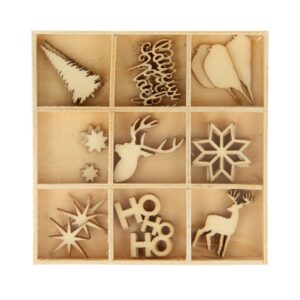 9x3 silhouettes cerf 2,5x0,2 cm bois - Artemio